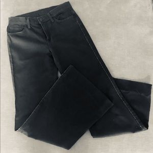 7 For All Man Kind Black Flare Jeans
